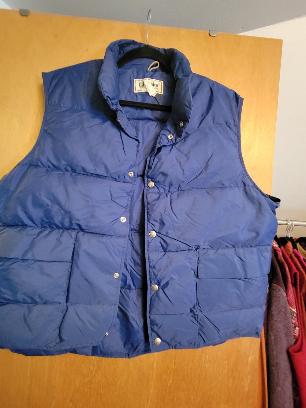 L.L. Bean Women's Blue Quilted Puffer Vest